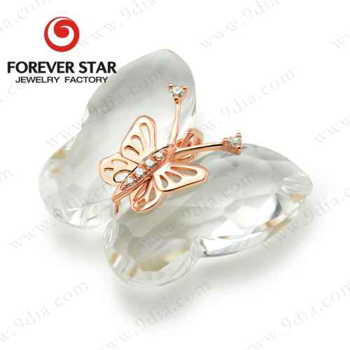 butterfly pendant 18k gold women necklace pendant